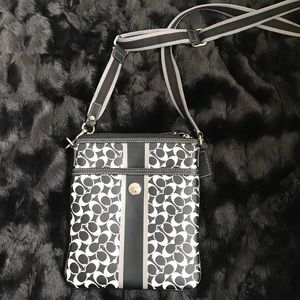 Coach Crossbody Bag Black and White